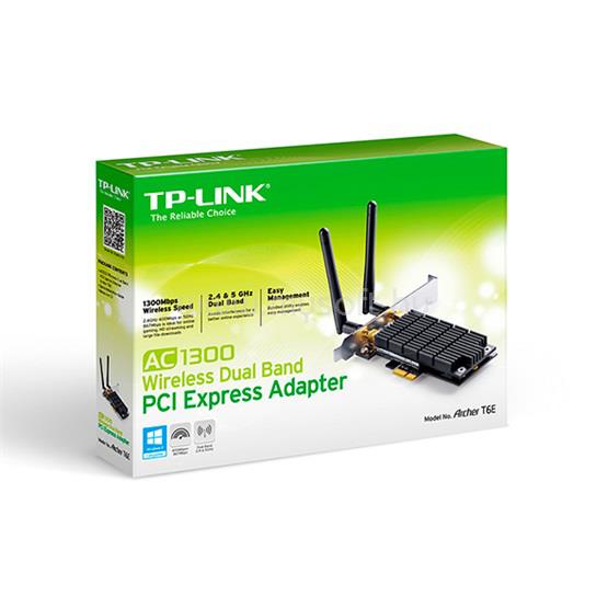 TP-LINK Archer T6E AC1300 Dual-Band Vezeték nélküli PCI-E adapter